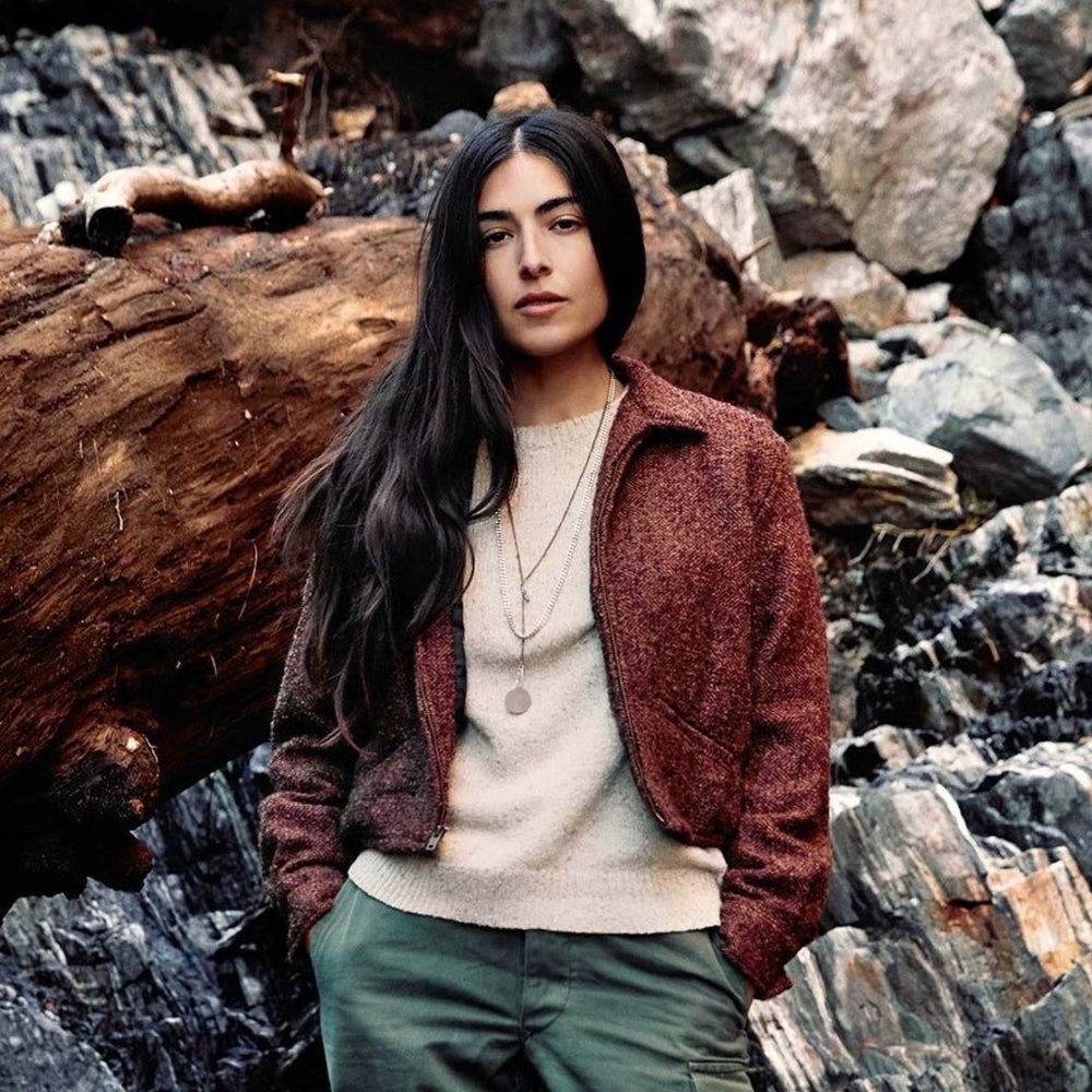 Imogene and Willie cropped wool souvenir jacket